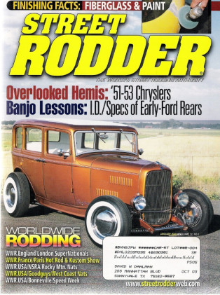 STREET RODDER 2003 JAN - BUILDING A HOT 331 HEMI, ID EARLY FORD REARENDS